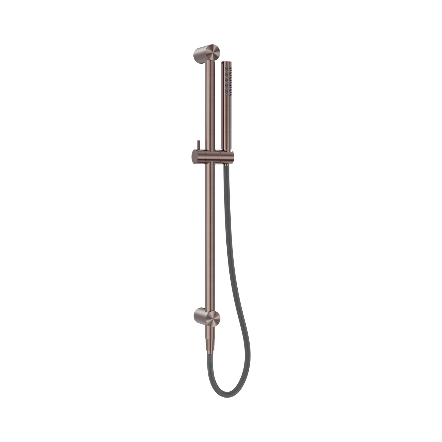 Zen SS316L Shower Rail With Outdoor Shower Hose Brushed Bronze