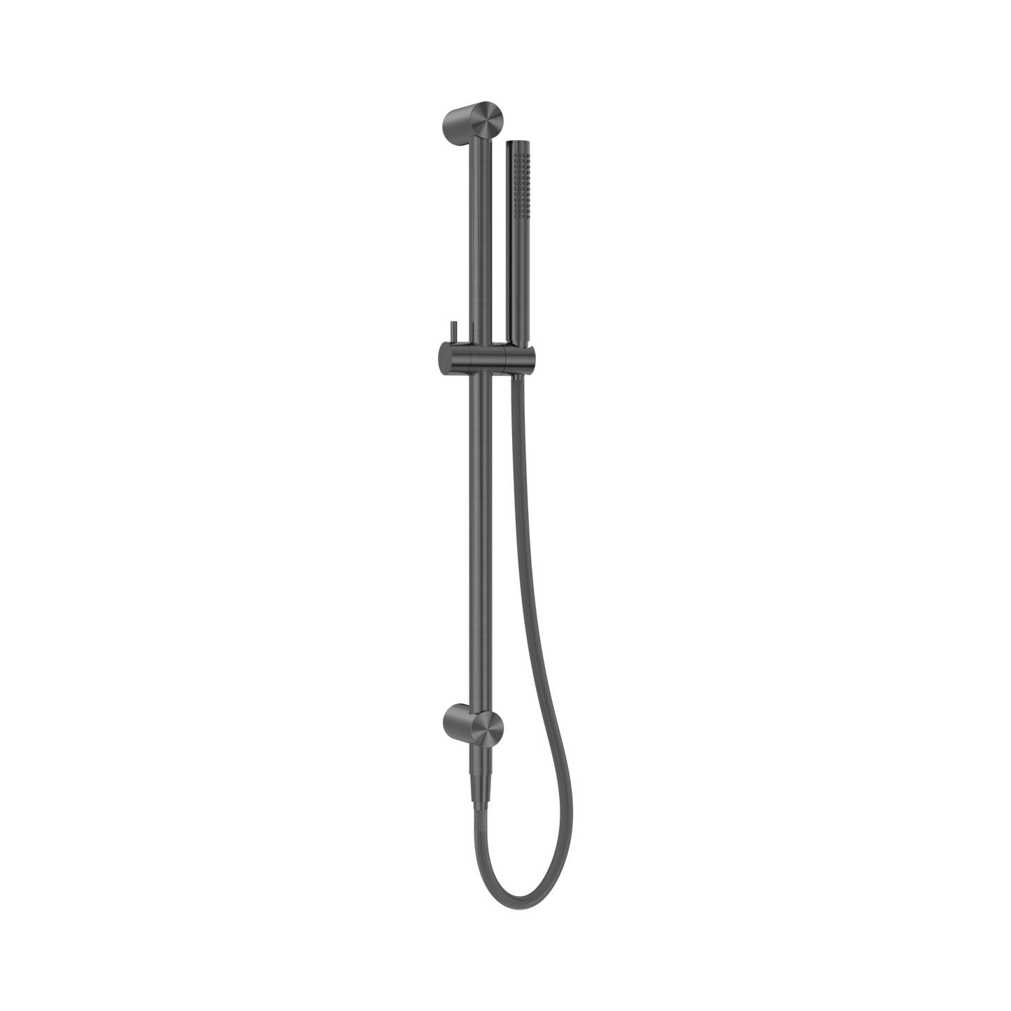 Zen SS316L Shower Rail With Outdoor Shower Hose Graphite