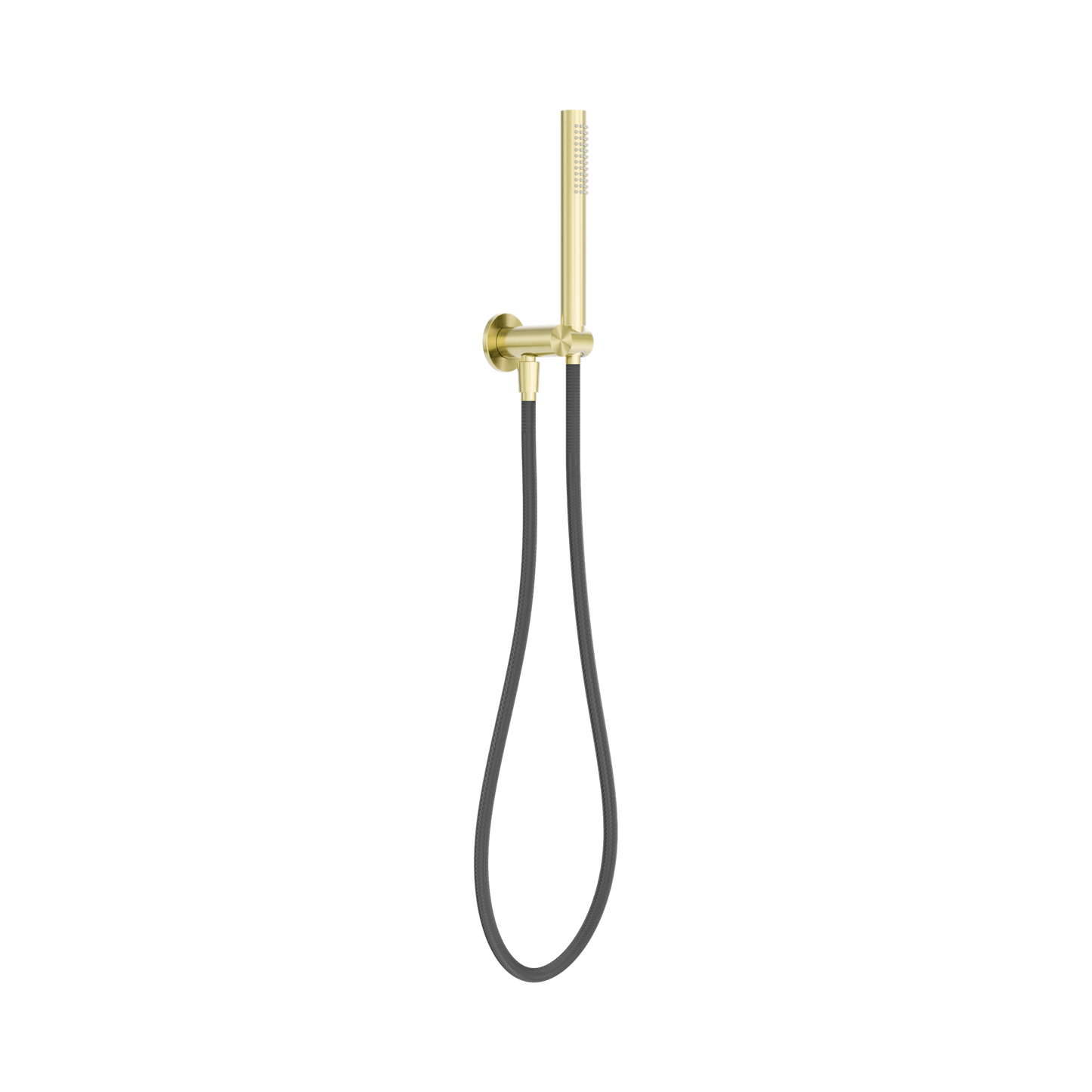 Zen SS316L Shower On Bracket With Outdoor Shower Hose Brushed Gold