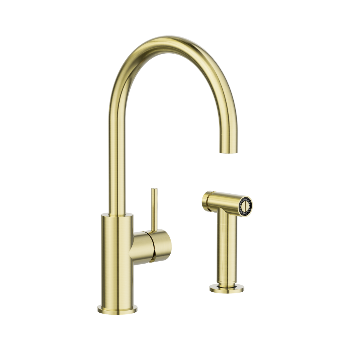 Zen SS316L Kitchen Mixer With Hand Spray Brushed Gold