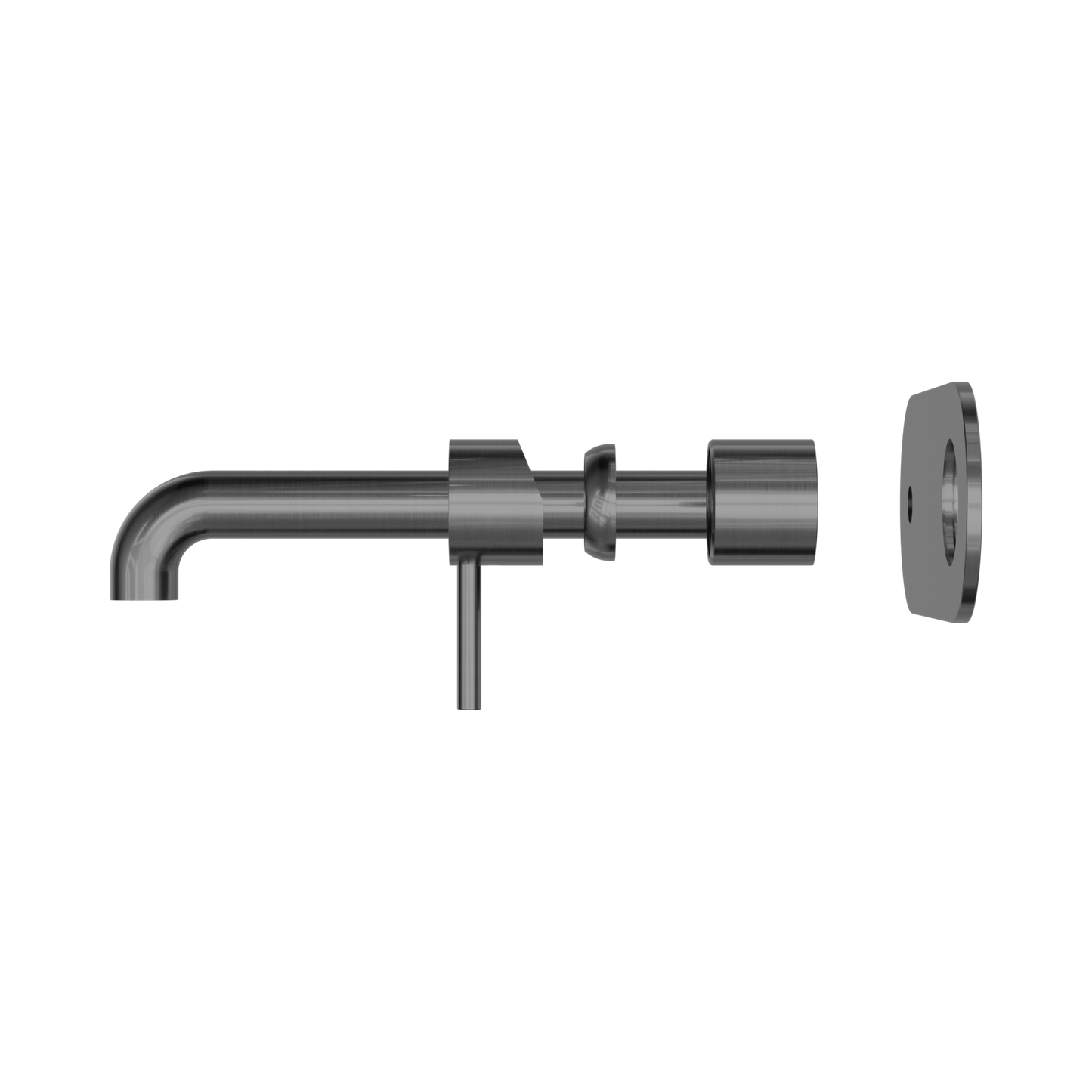 Zen SS316L Wall Basin/Bath Mixer 230mm Spout Trim Kits Only Graphite