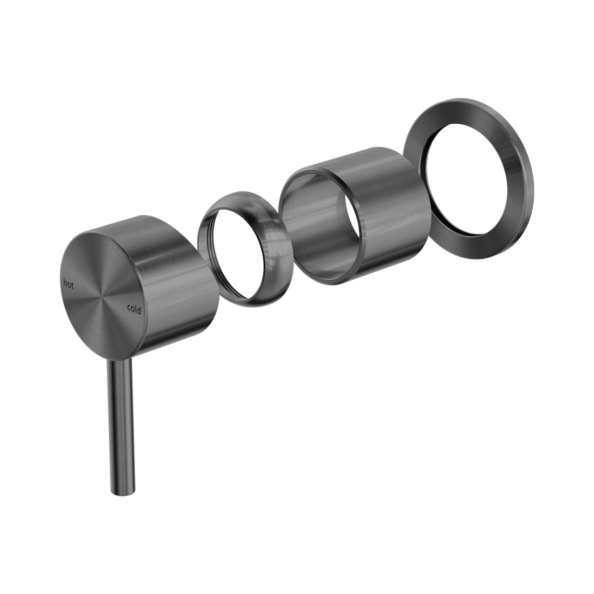 Zen SS316L Shower Mixer Trim Kits Only Graphite