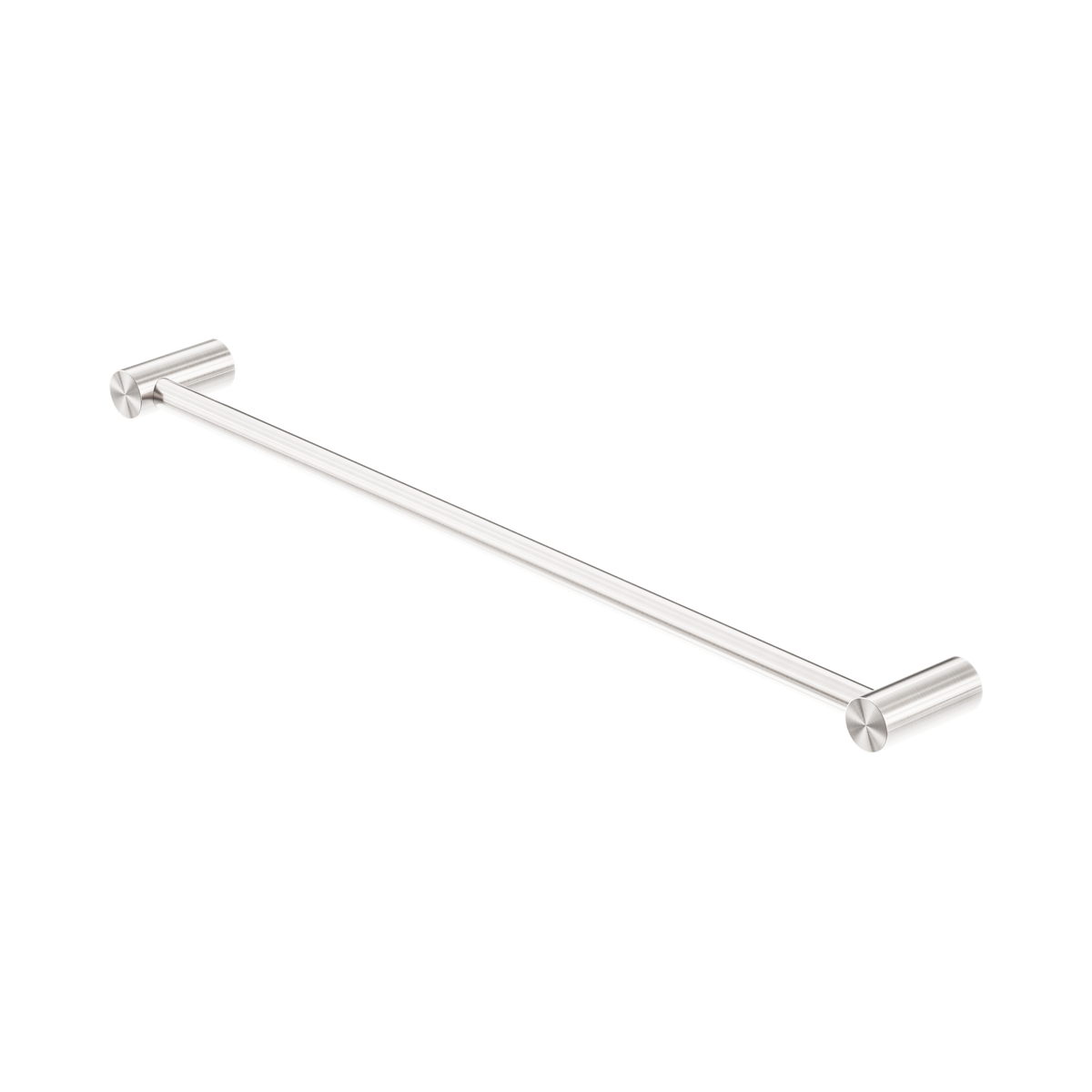 Zen SS316L Single Towel Rail 600mm Brushed Nickel