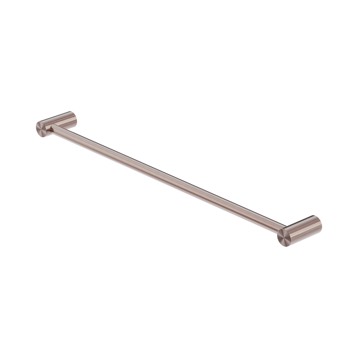 Zen SS316L Single Towel Rail 600mm Brushed Bronze