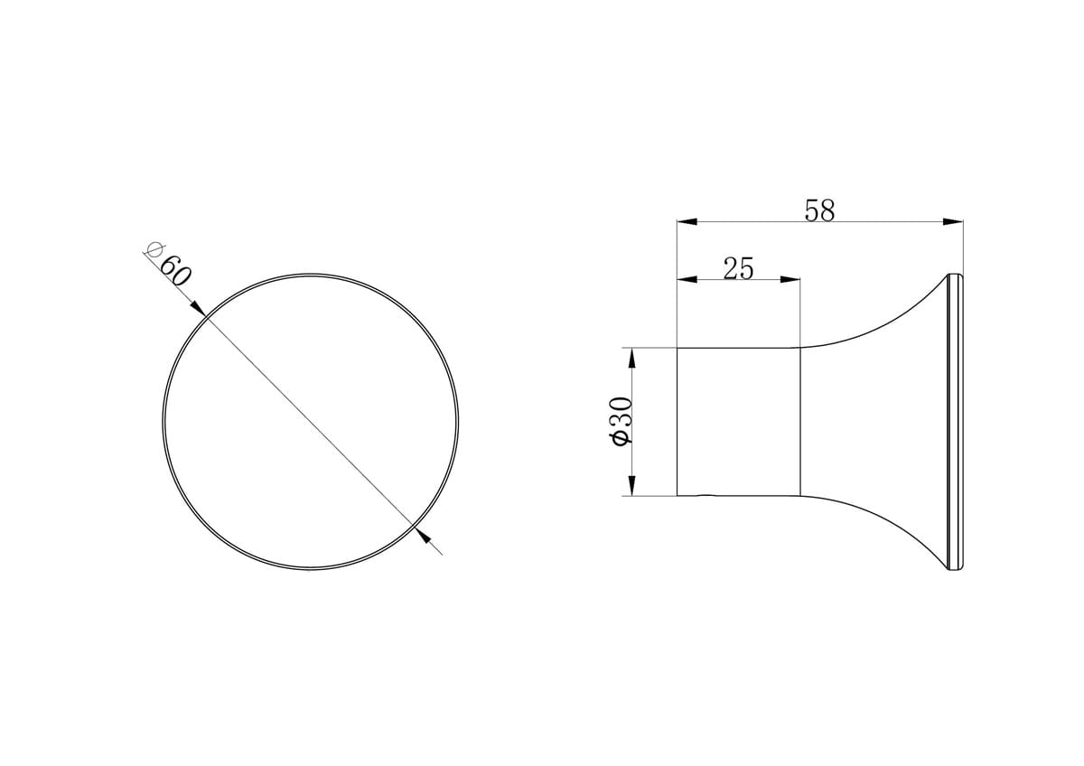 Zen SS 316L Robe Hook - Reno Spares