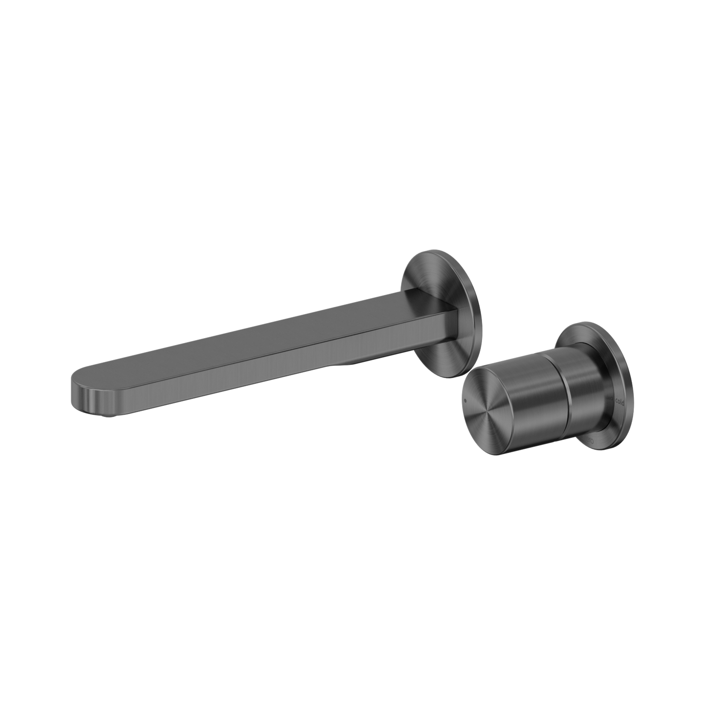 Pure SS316L Progressive Wall Basin/Bath Mixer Separate Back Plate Graphite