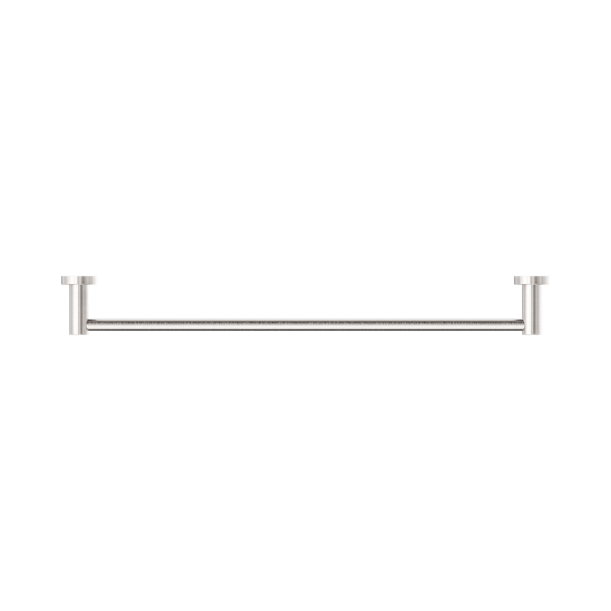 Mecca Single Towel Rail 600mm Brushed Nickel
