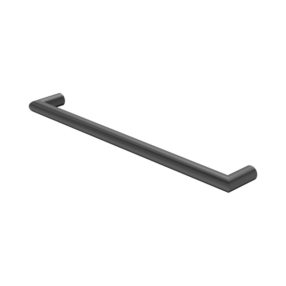 Mecca 240V Single Heated Towel Rail Gun Metal