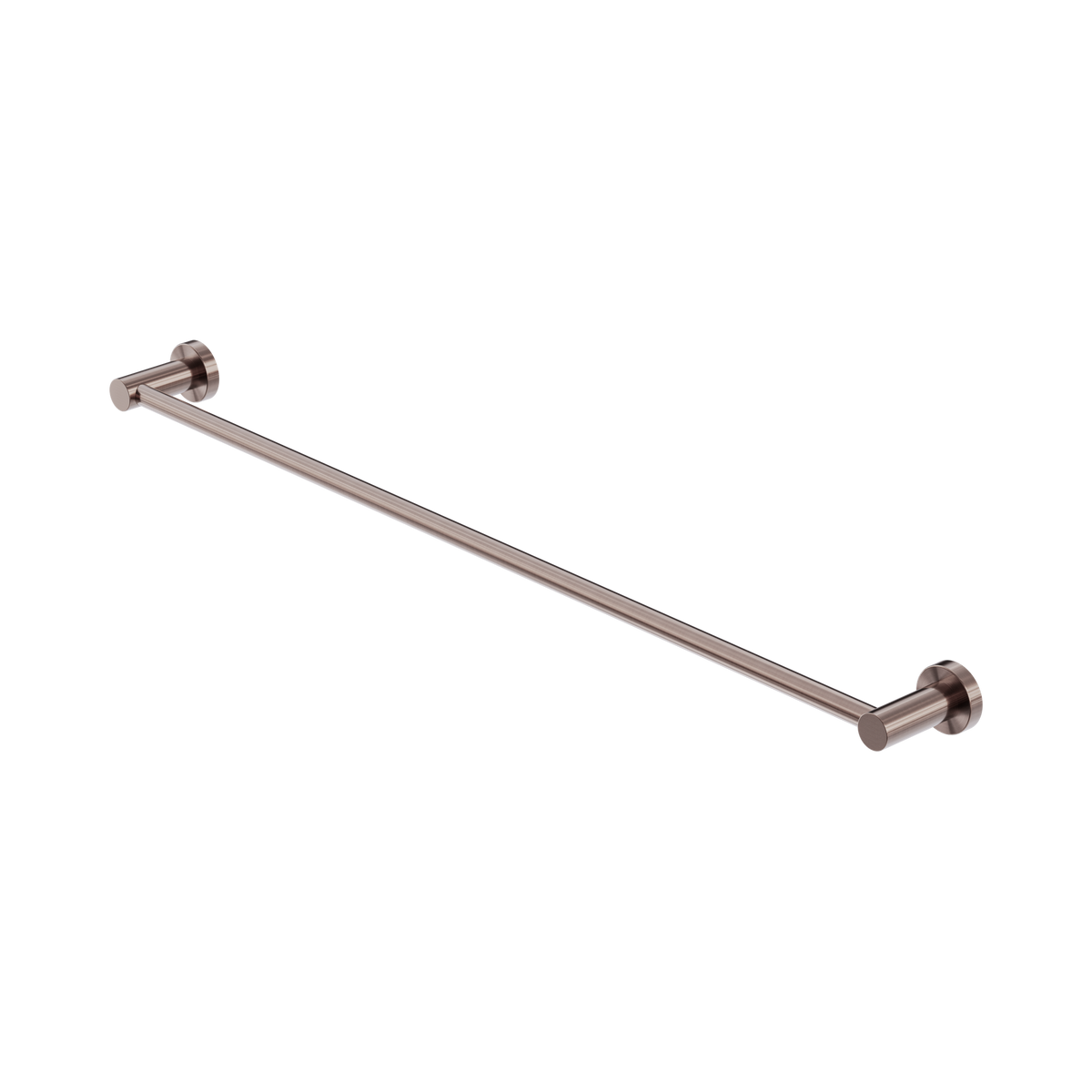 Mecca Single Towel Rail 800mm Brushed Bronze