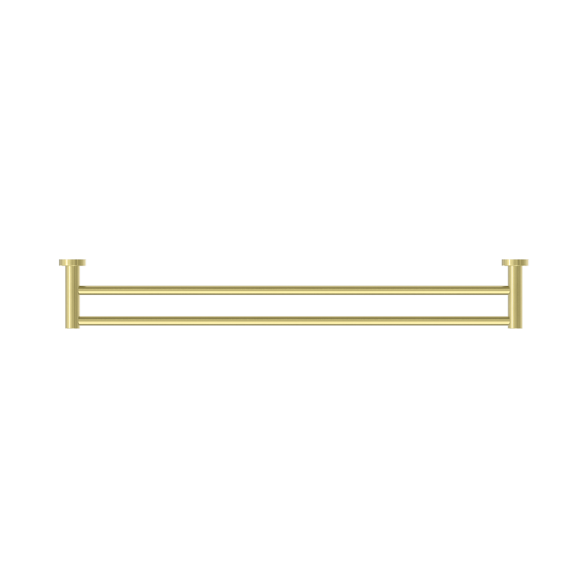 Mecca Double Towel Rail 800mm Brushed Gold