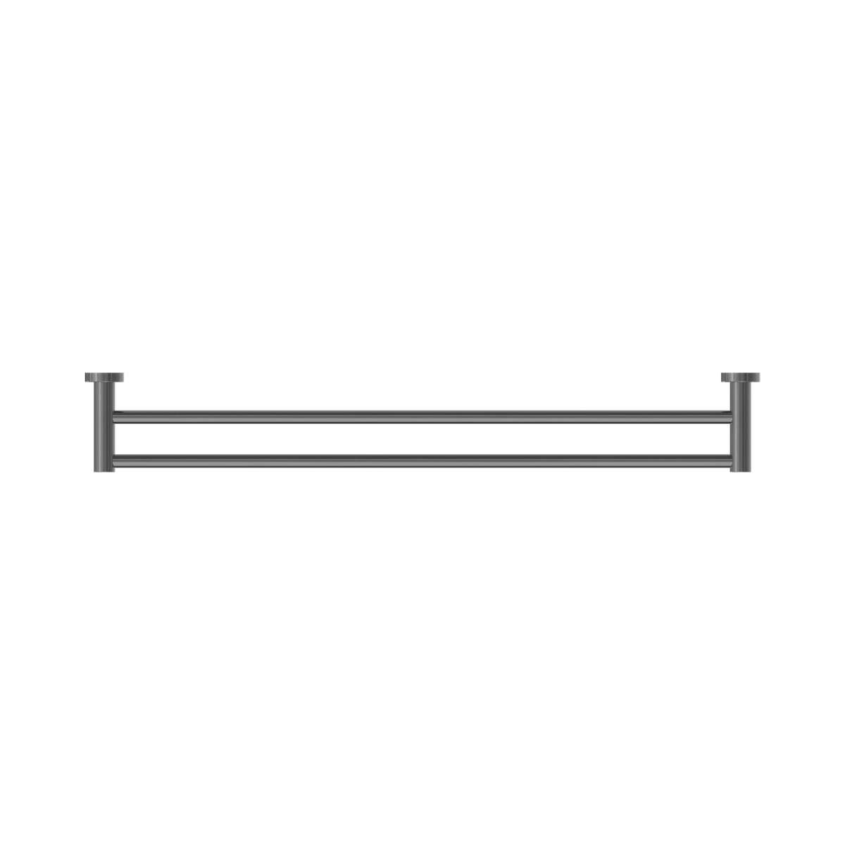 Mecca Double Towel Rail 800mm Gun Metal