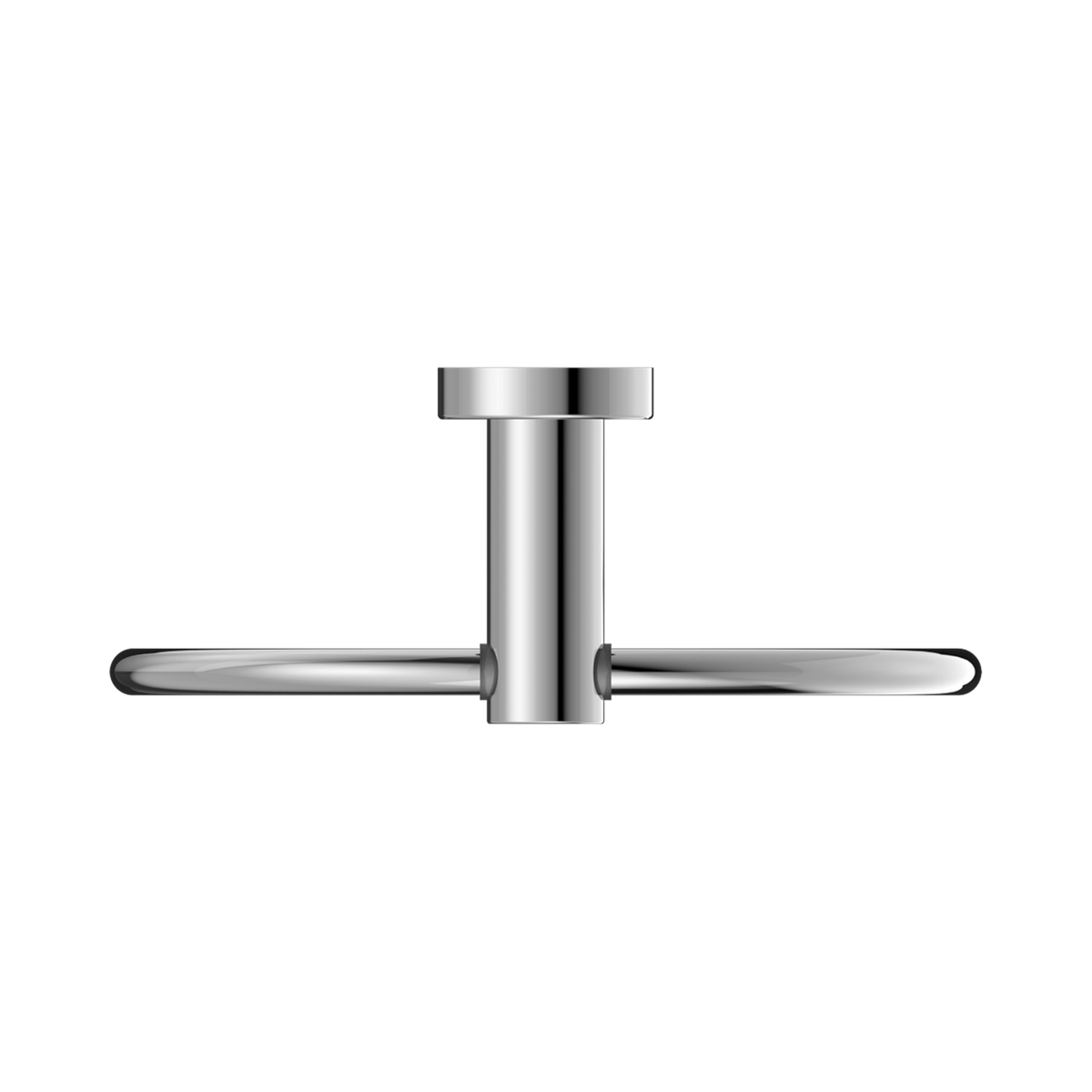 Mecca Hand Towel Ring Chrome