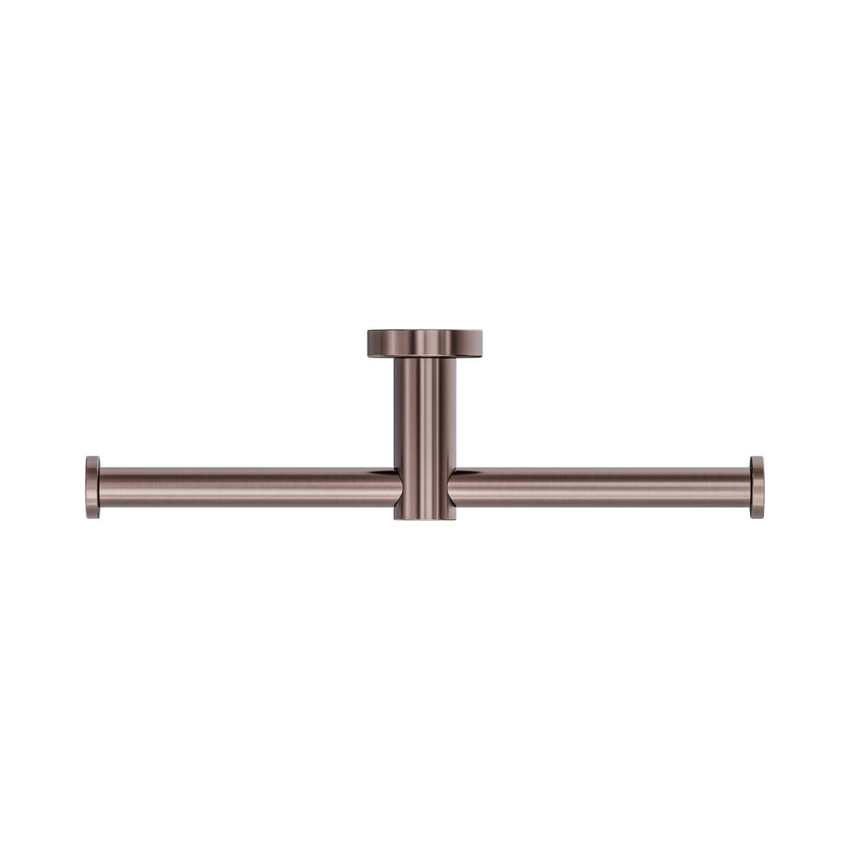 Mecca Double Toilet Roll Holder Brushed Bronze