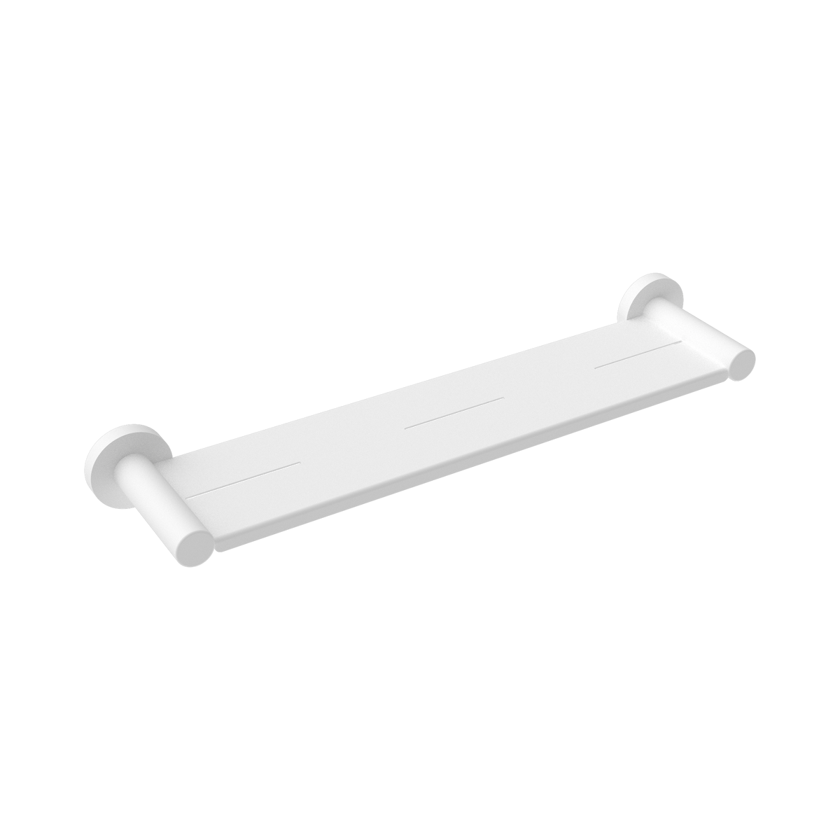 Mecca Metal Shower Shelf Matte White