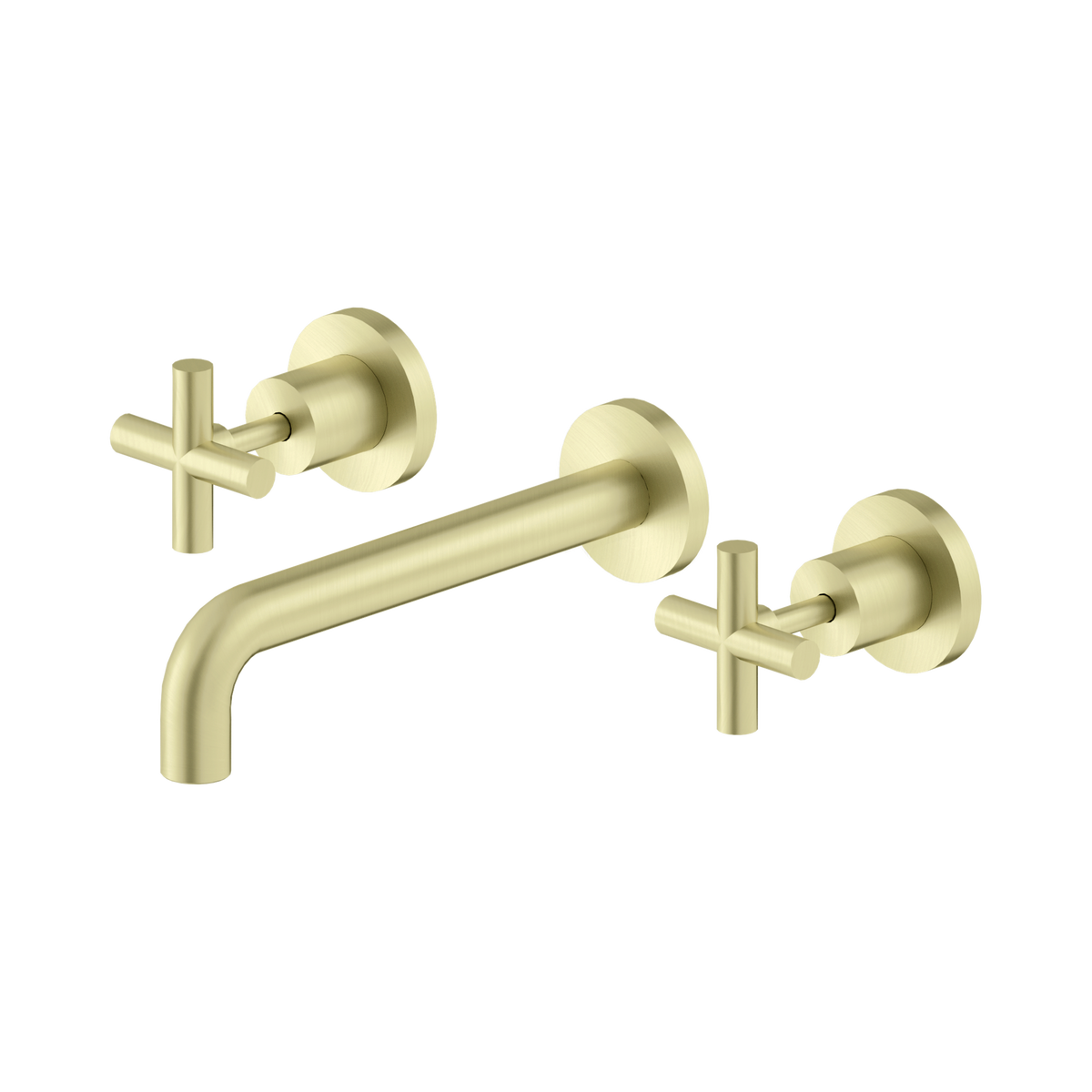 X Plus Wall Basin Set 215mm Brushed Gold