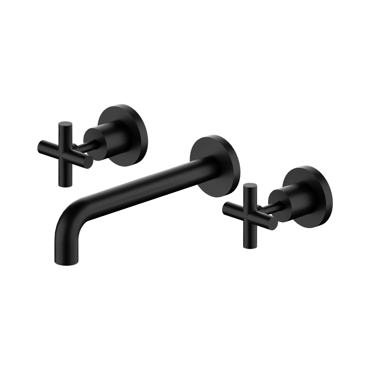 X Plus Wall Basin Set 215mm Matte Black