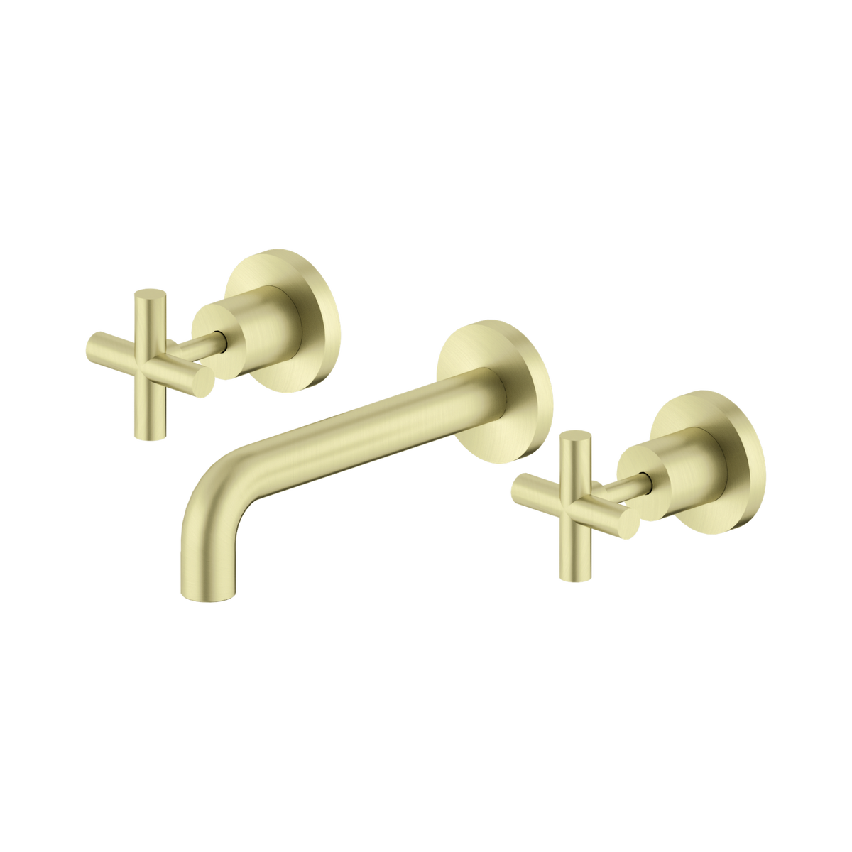 X Plus Wall Basin Set 180mm Brushed Gold