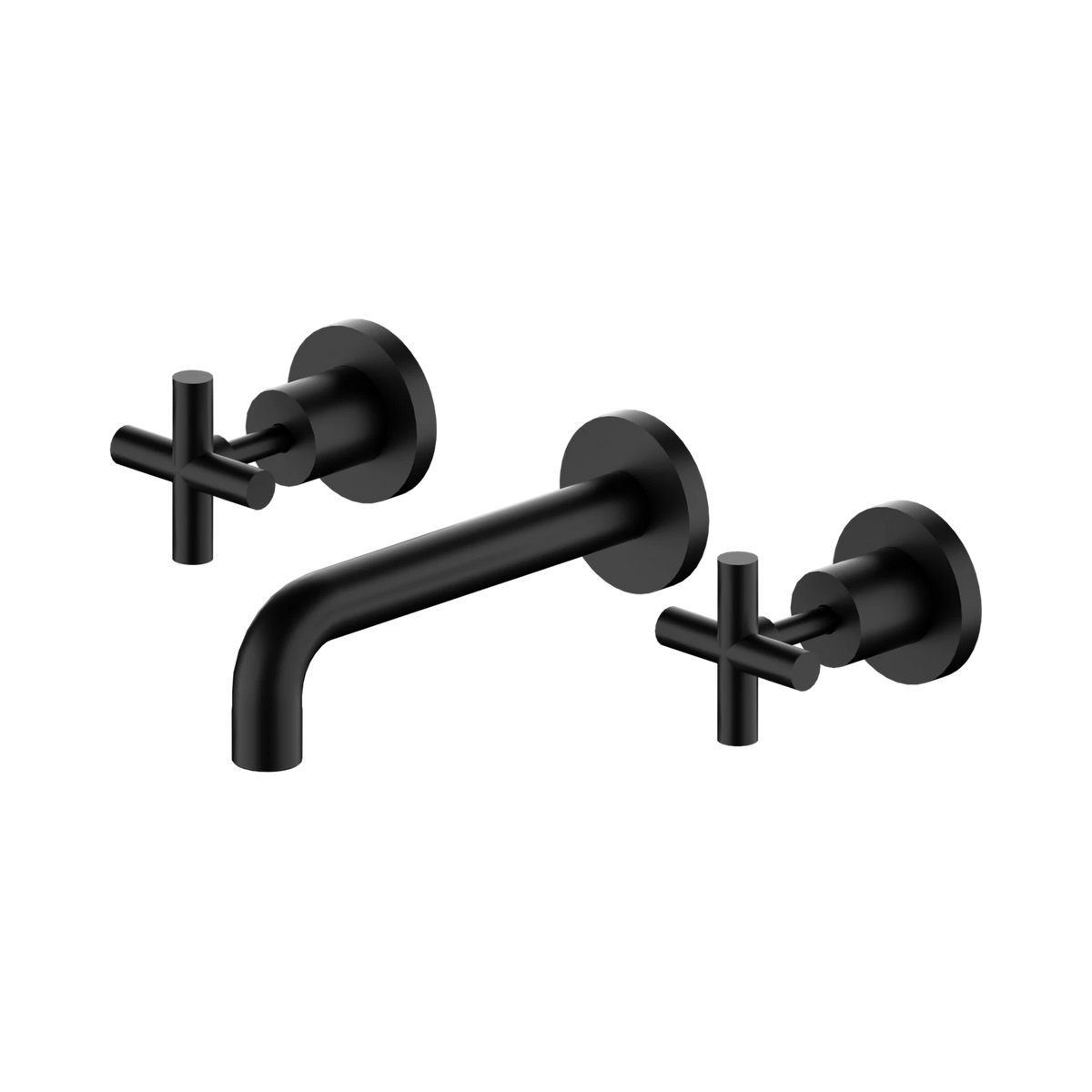 X Plus Wall Basin Set 180mm Matte Black