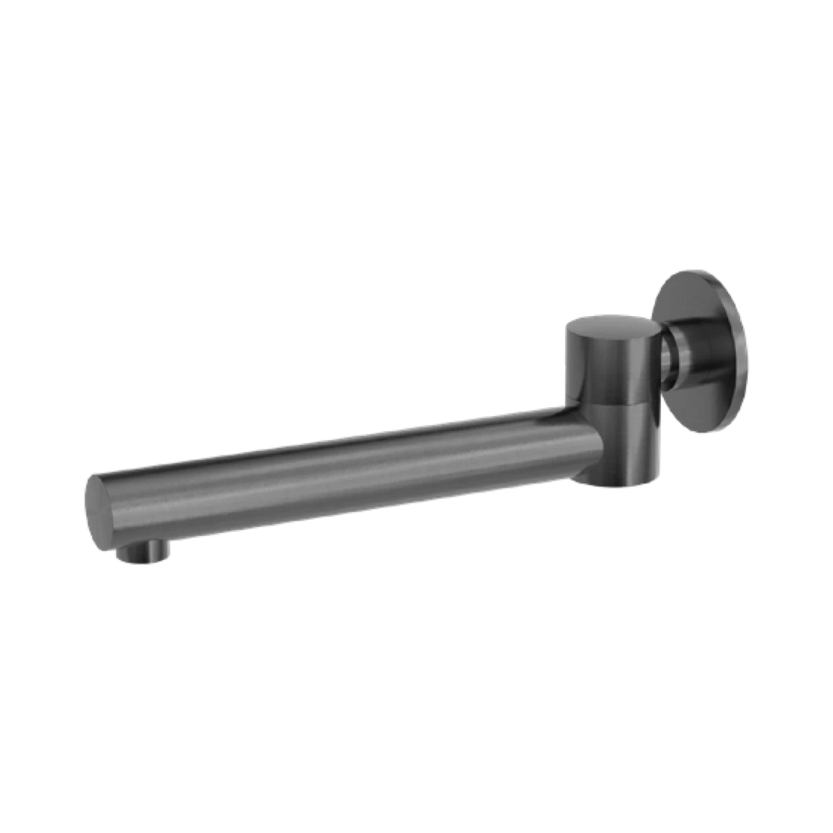 Dolce Wall Mounted Swivel Bath Spout Only Gun Metal