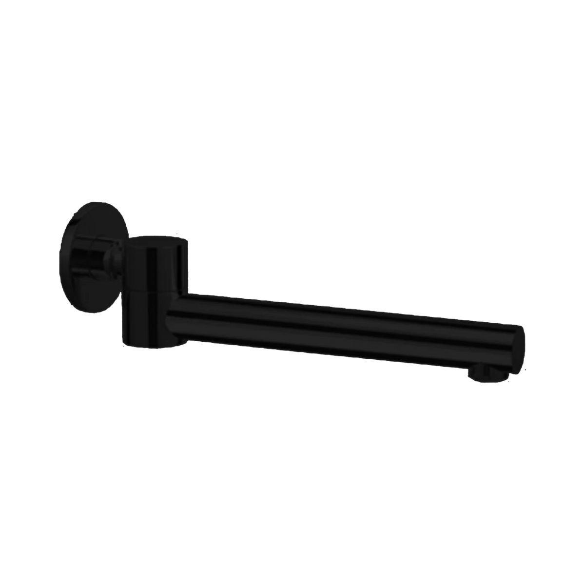 Dolce Wall Mounted Swivel Bath Spout Only Matte Black