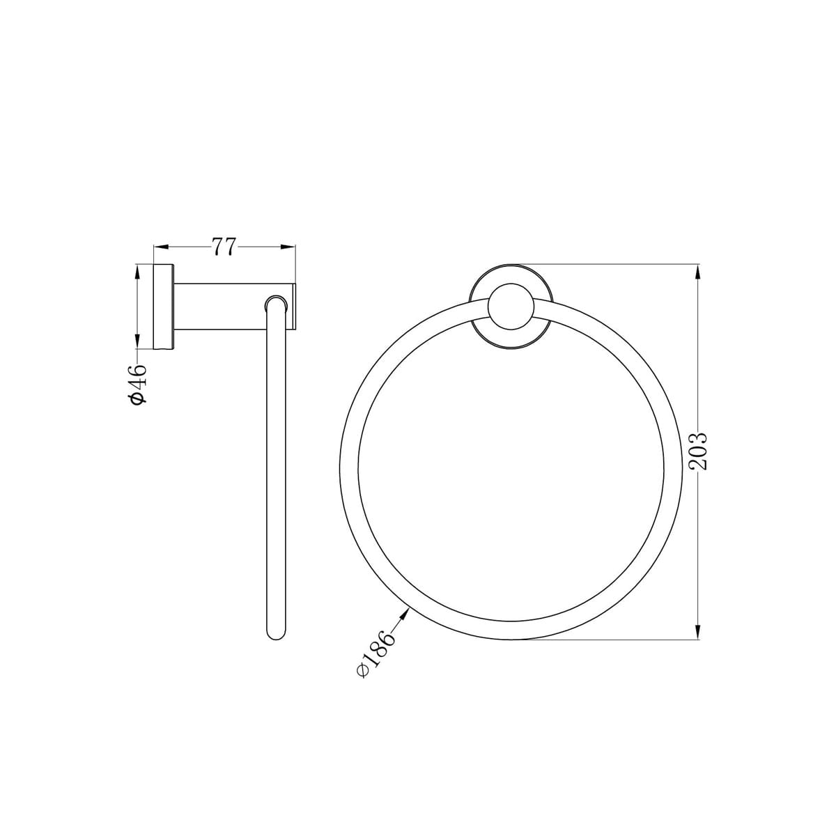 Classic Hand Towel Ring - Reno Spares