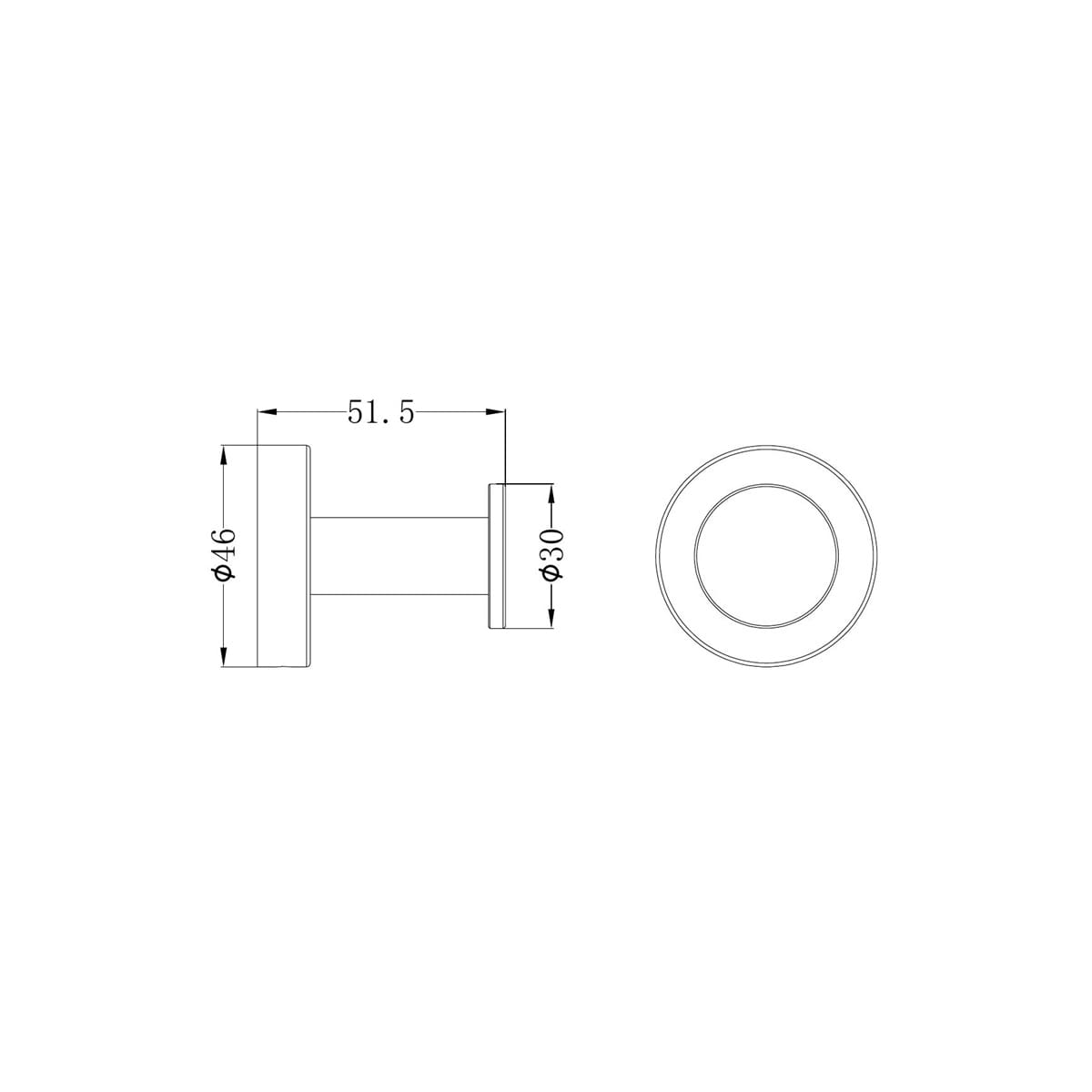 Classic Robe Hook - Reno Spares