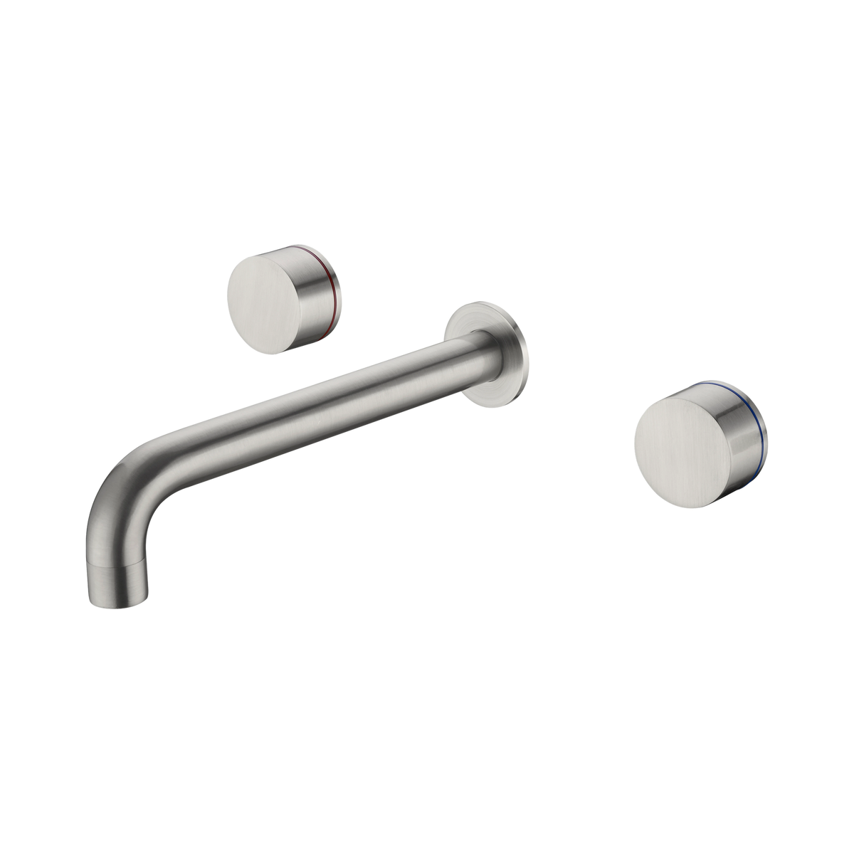 Kara Wall Basin Set 180mm Brushed Nickel