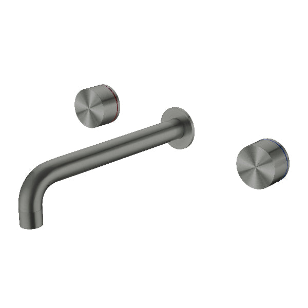 Nero Kara NR211707a180GM Gun Metal Wall Basin/Bath Set 180mm Outlet