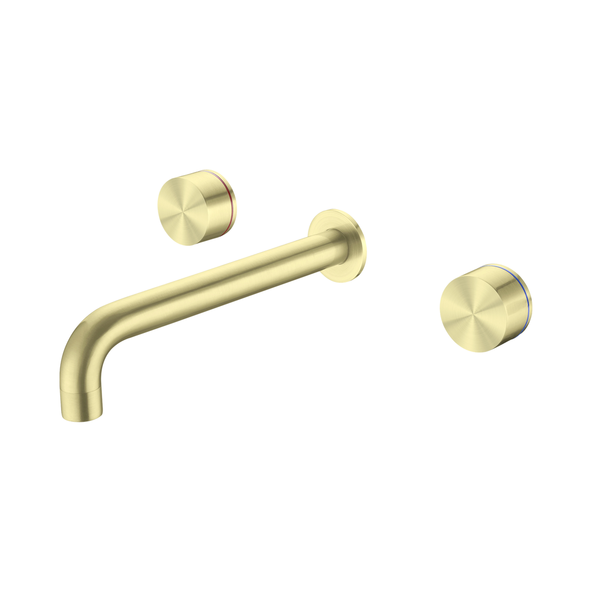 Kara Wall Basin Set 215mm Brushed Gold