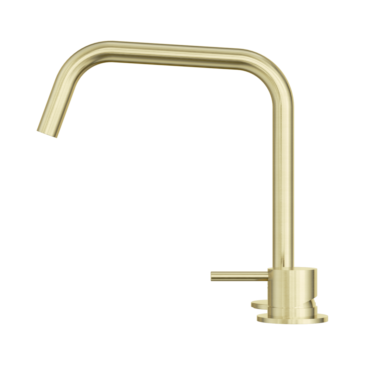 Mecca Hob Bath/Kitchen Mixer Set Edge Spout II Brushed Gold