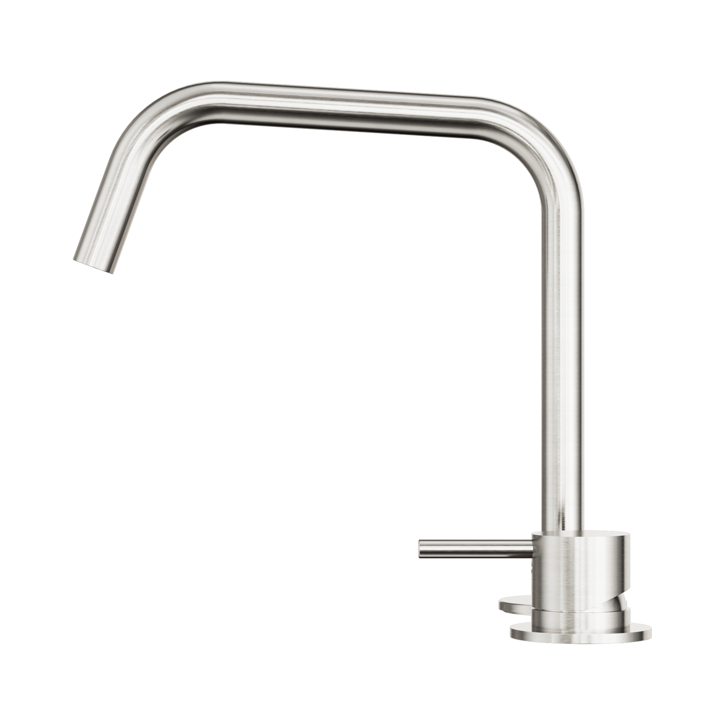 Mecca Hob Bath/Kitchen Mixer Set Edge Spout II Brushed Nickel