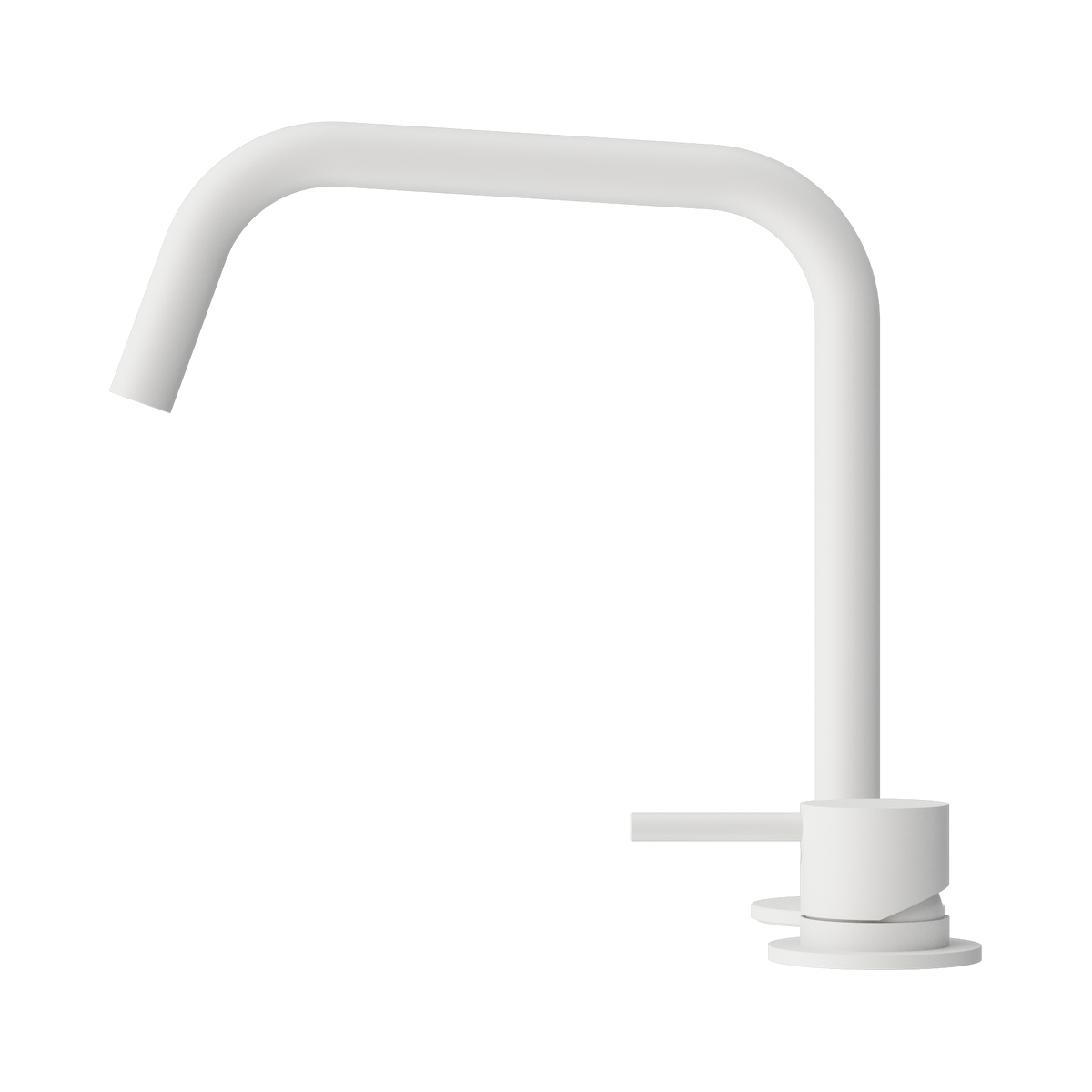 Mecca Hob Bath/Kitchen Mixer Set Edge Spout II Matte White