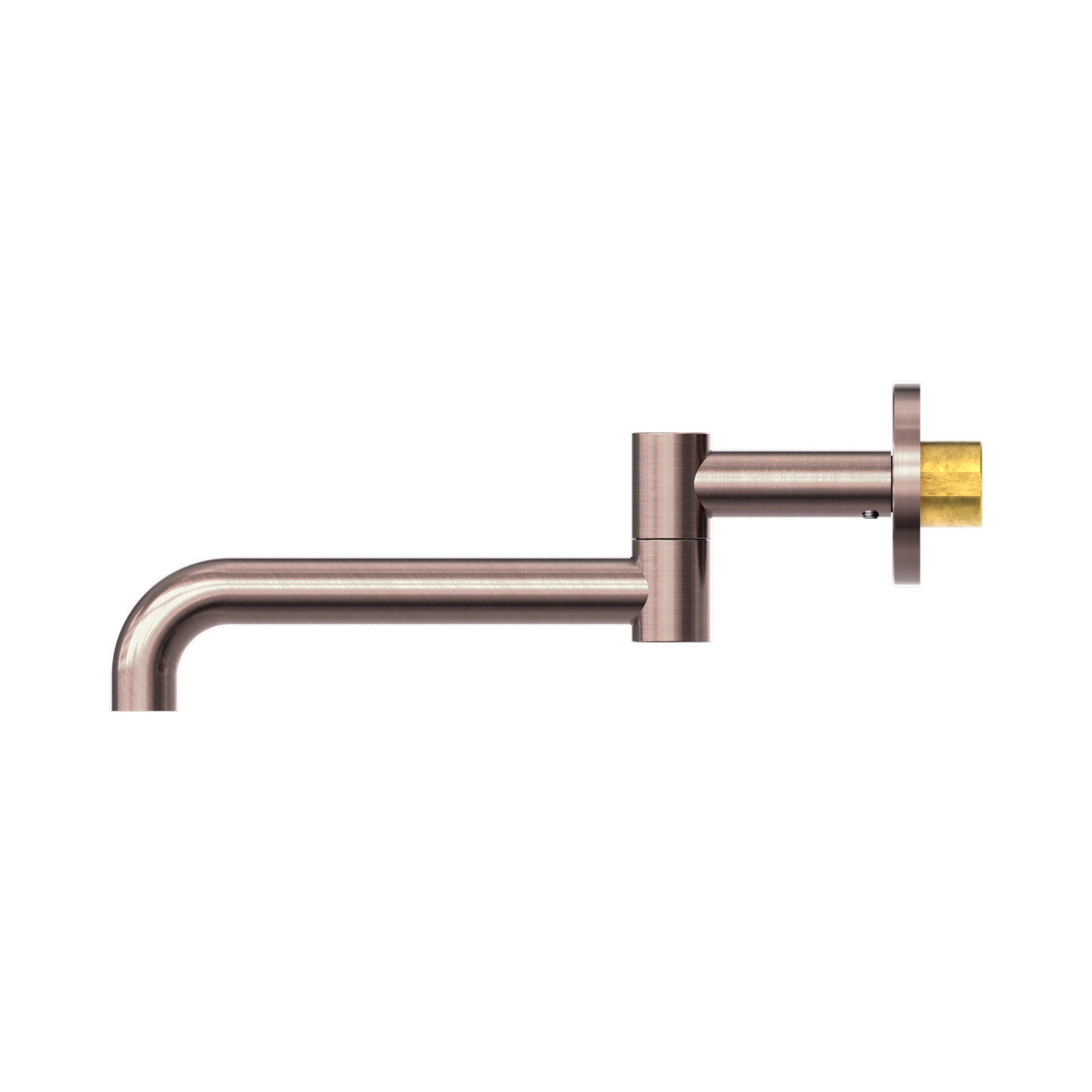 Mecca Wall Mounted Swivel Bath Spout Only 225mm Brushed Bronze