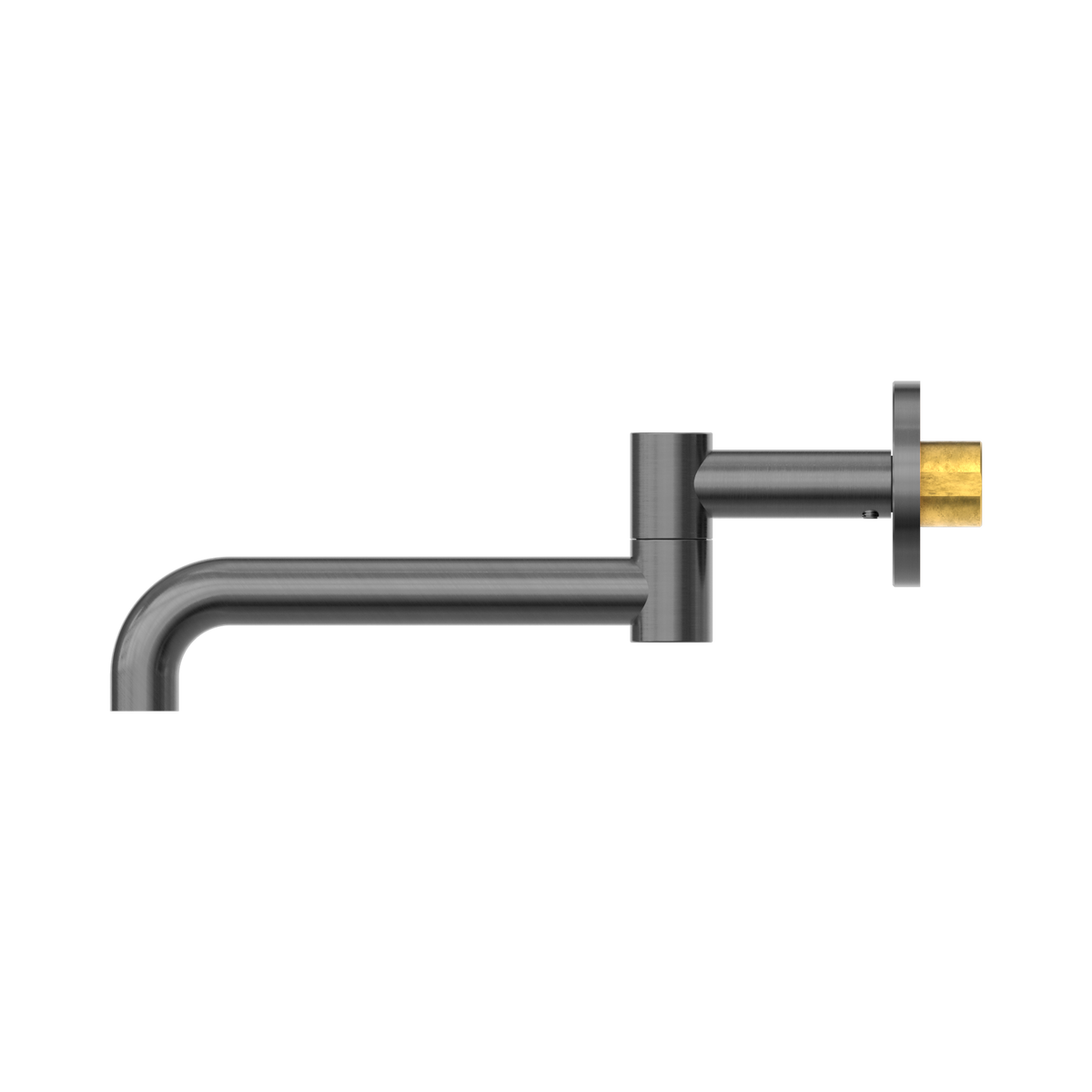 Mecca Wall Mounted Swivel Bath Spout Only 225mm Gun Metal