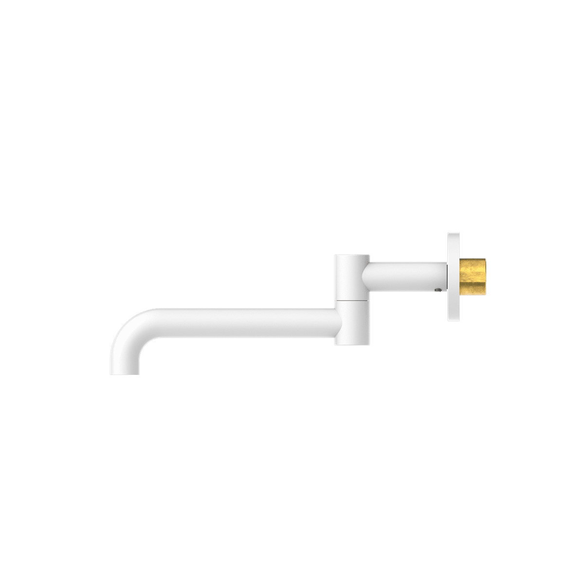 Mecca Wall Mounted Swivel Basin/Bath Spout Only 225MM - Reno Spares