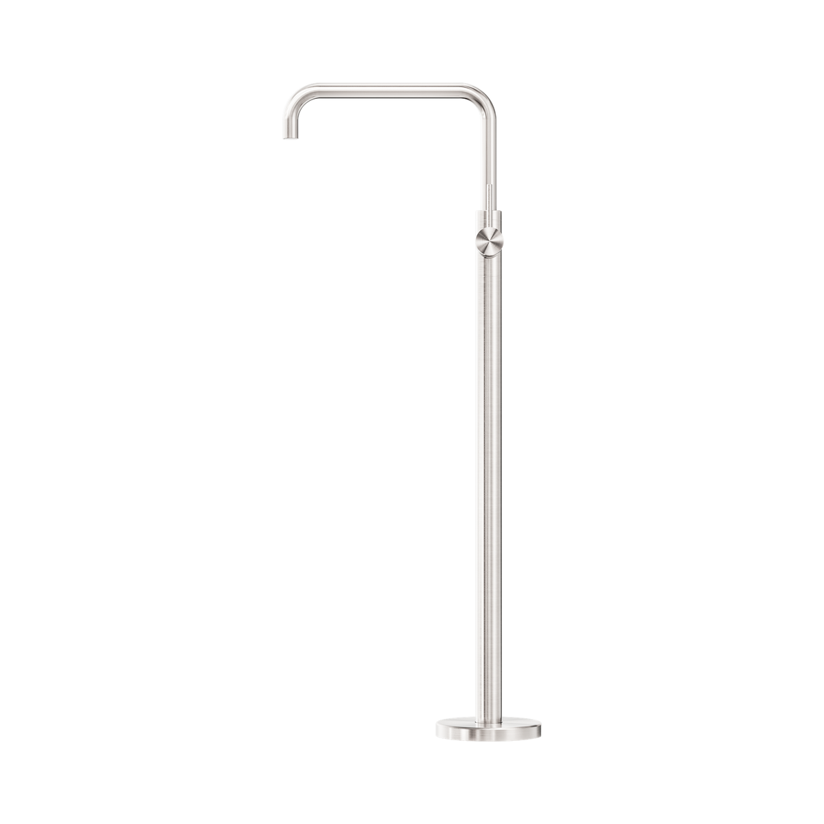 Mecca Freestanding Bath Mixer Square Shape Brushed Nickel