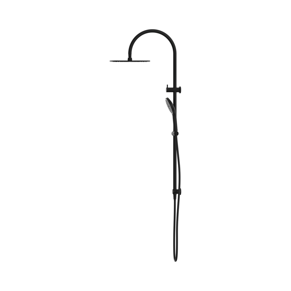 Mecca Twin Shower With Air Shower II Matte Black