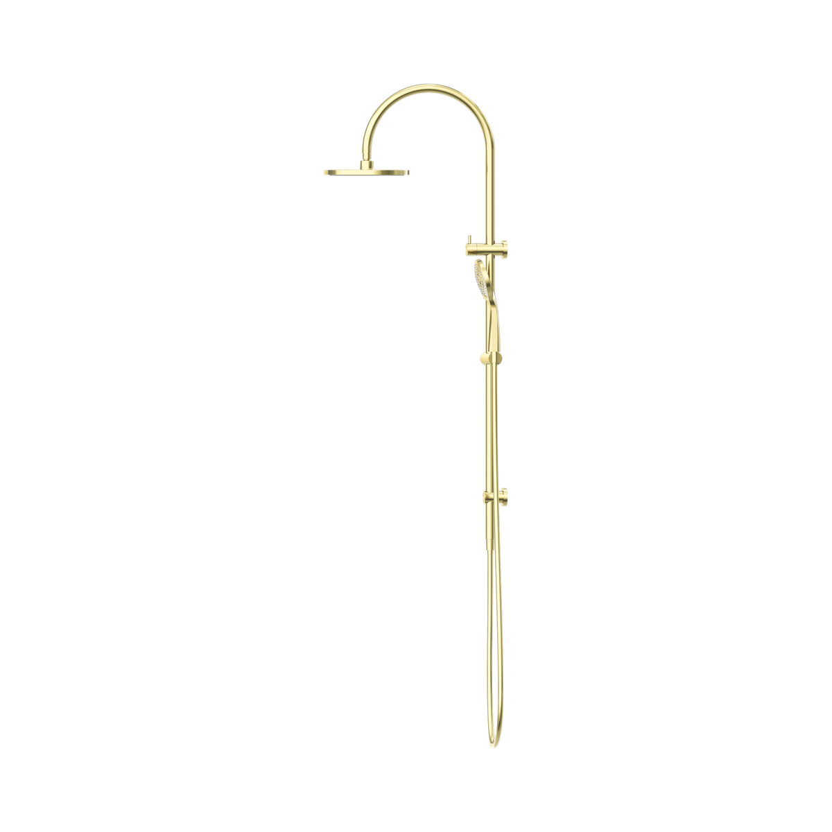 Mecca Twin Shower With Air Shower Brushed Gold