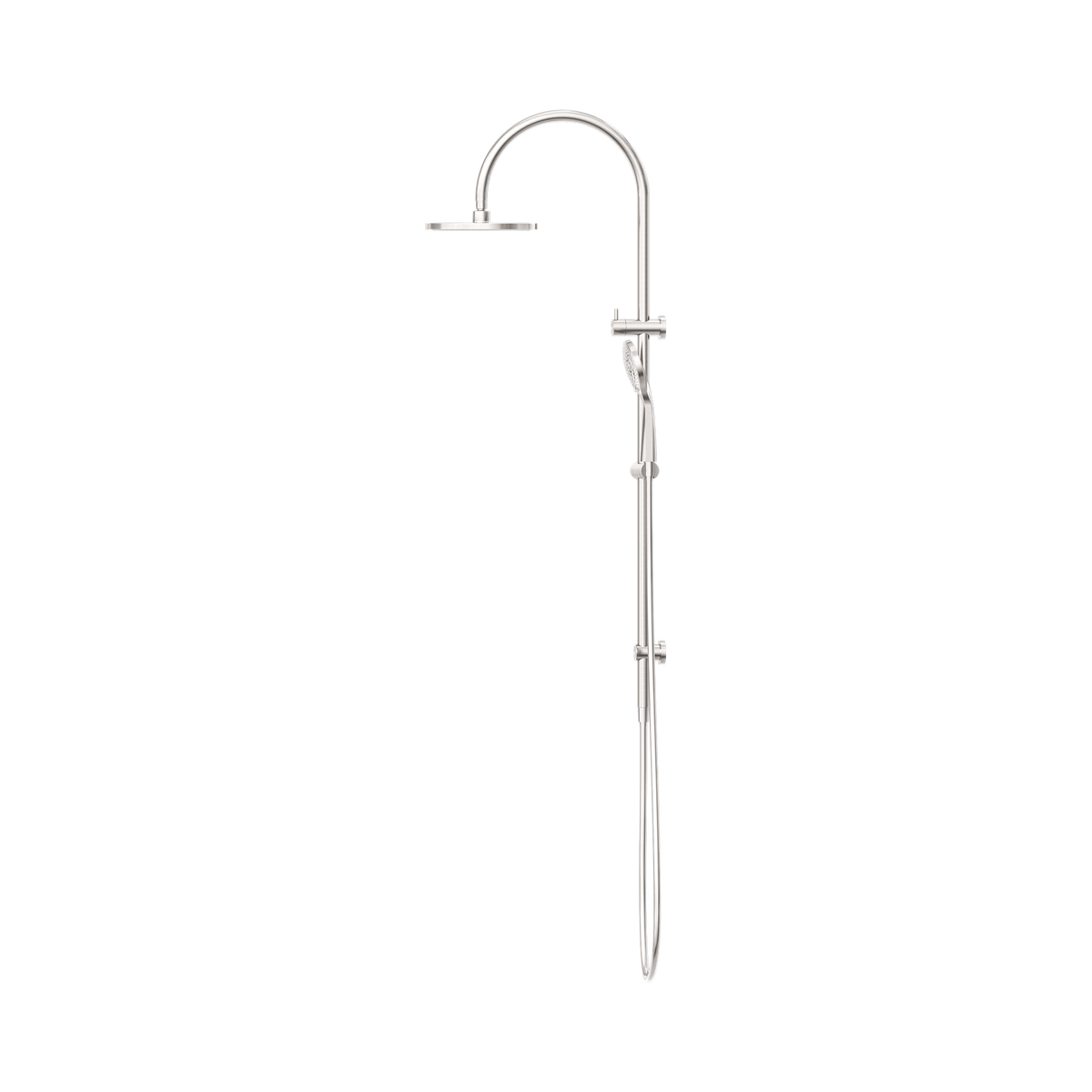 Mecca Twin Shower With Air Shower Brushed Nickel