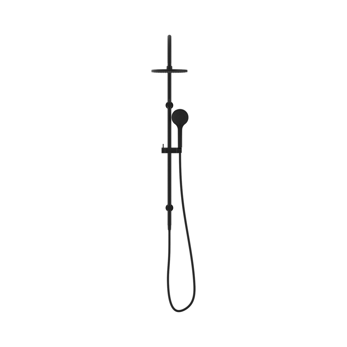Mecca Twin Shower With Air Shower Matte Black