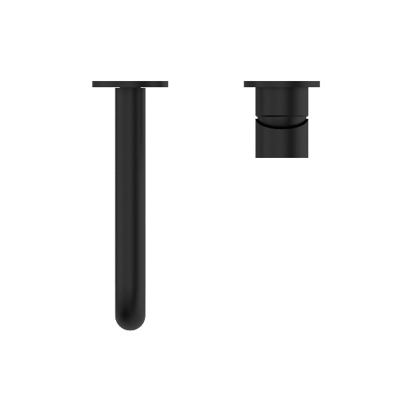 Nero Mecca NR221910C160MB Matt Wall Basin Mixer Separate Back Plate 160mm Spout