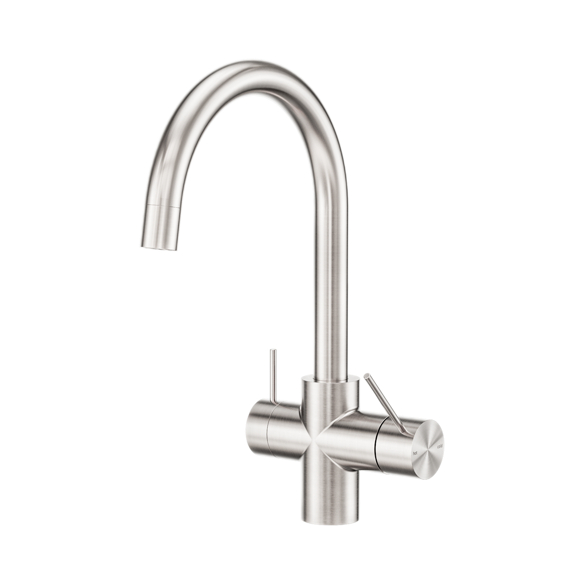 Mecca 3 Way Filtered Mixer Tap Brushed Nickel