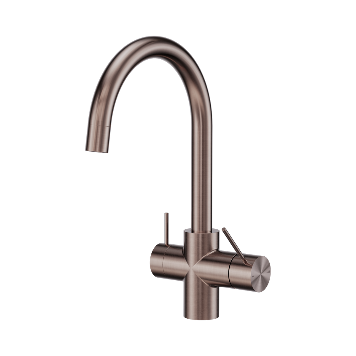 Mecca 3 Way Filtered Mixer Tap Brushed Bronze