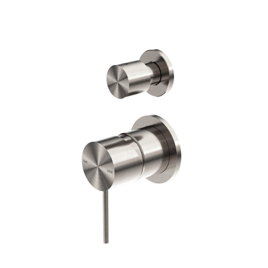 Nero Mecca Shower Mixer With Diverter Brushed Nickel