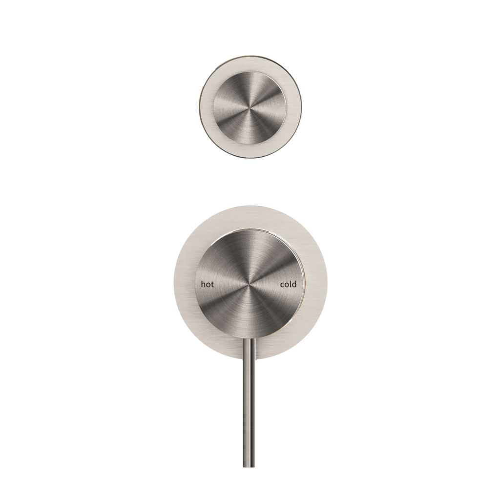 Nero Mecca Shower Mixer With Diverter Brushed Nickel