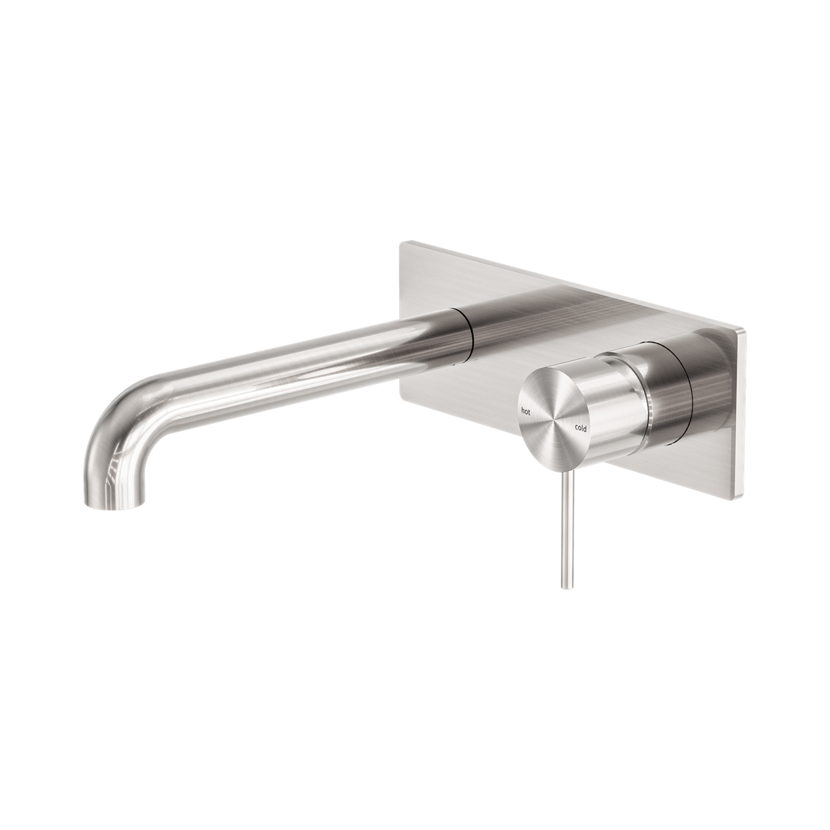 Mecca Wall Basin/Bath Mixer 120mm Brushed Nickel