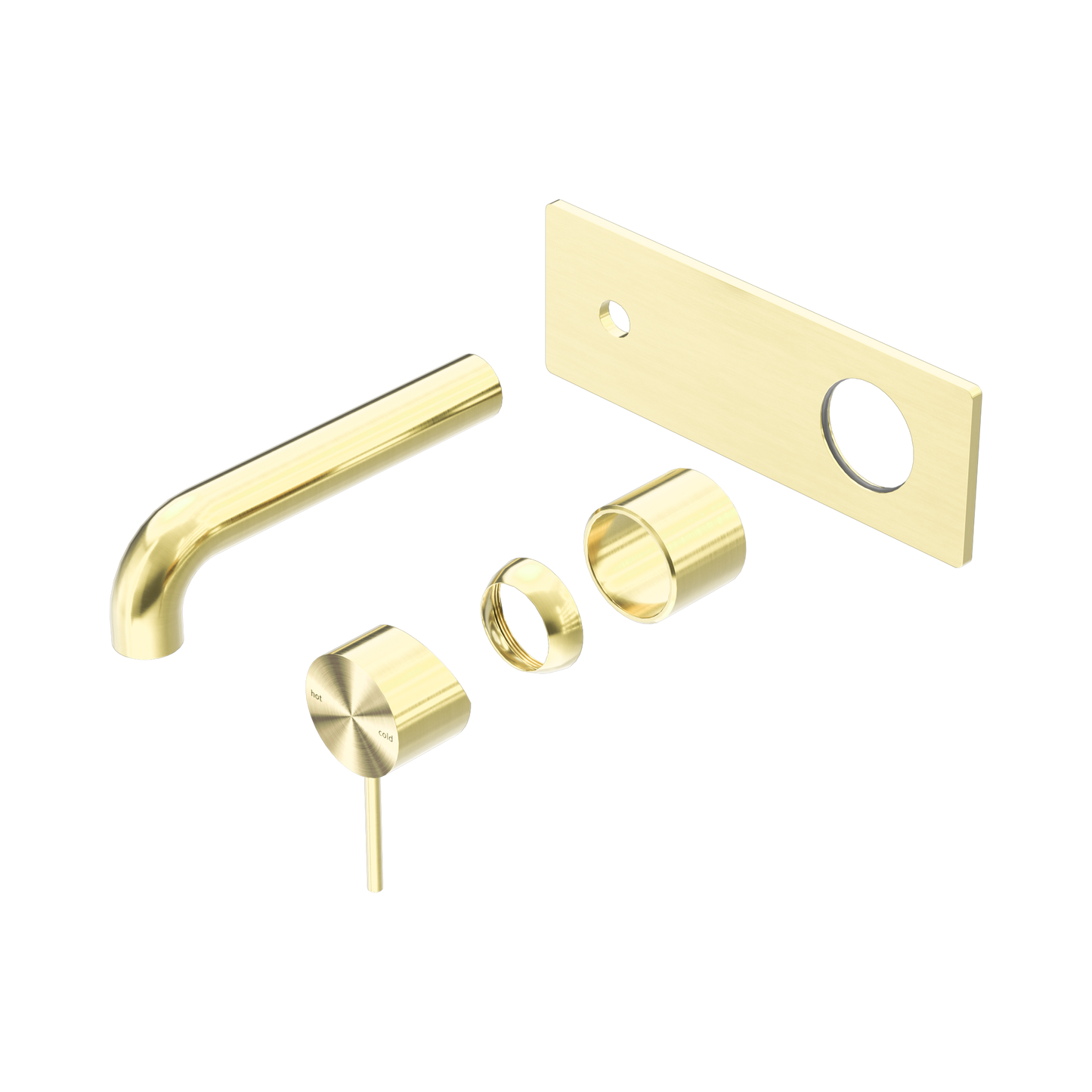 Mecca Wall Basin/Bath Mixer 120mm Trim Kits Only Brushed Gold
