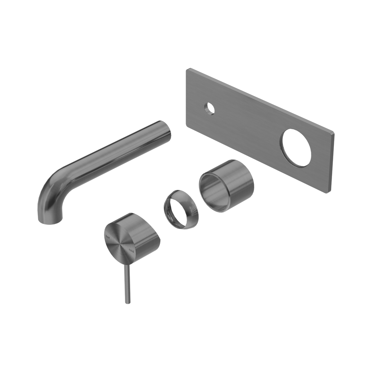 Mecca Wall Basin/Bath Mixer 120mm Trim Kits Only Gun Metal