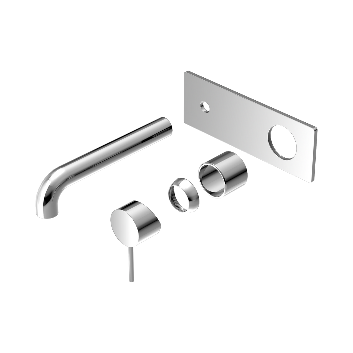 Mecca Wall Basin/Bath Mixer 230mm Trim Kits Only Chrome
