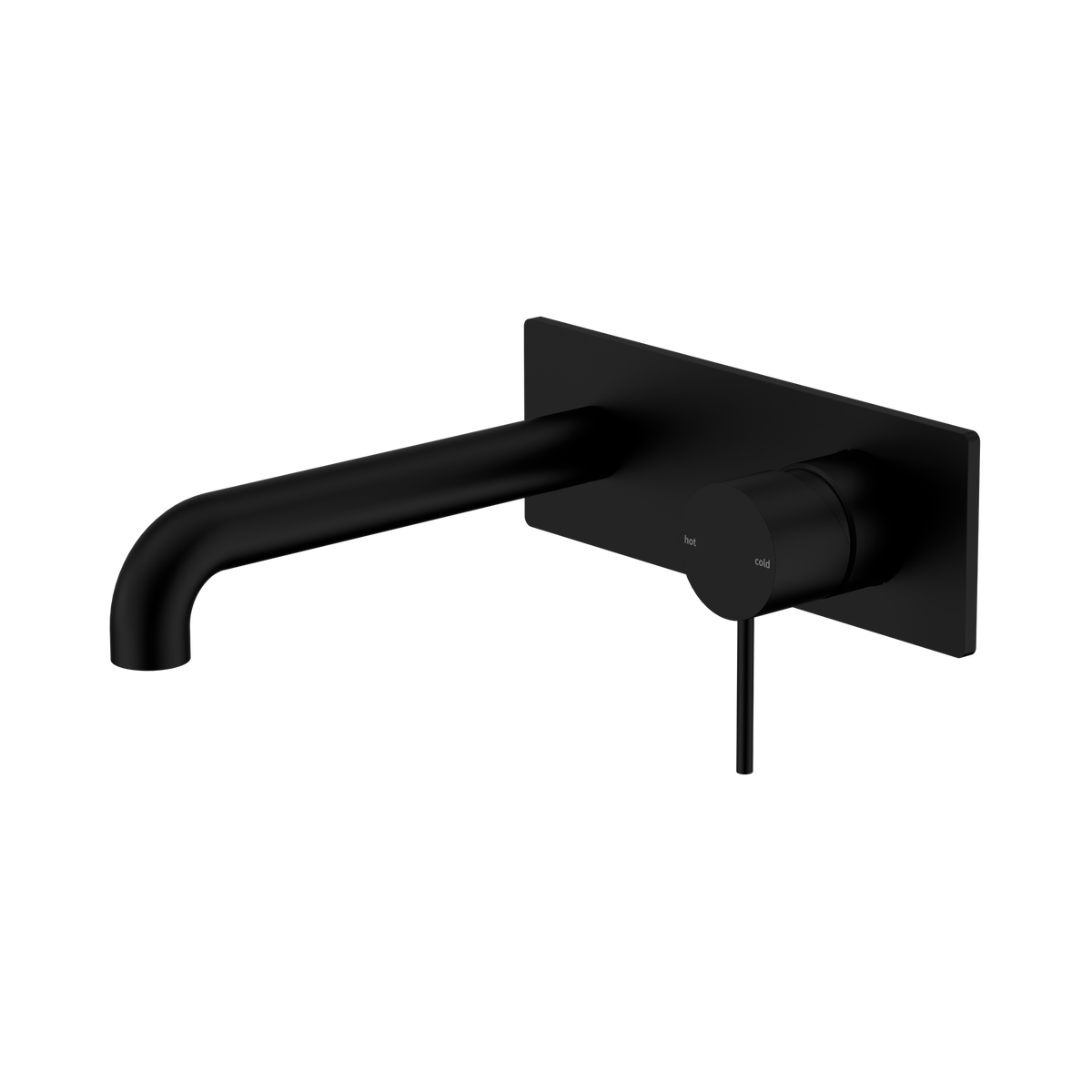 Mecca Wall Basin/Bath Mixer 260mm Matte Black